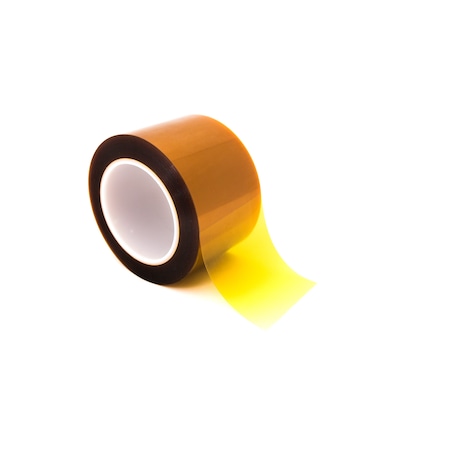 BERTECH Double Sided Polyimide Tape, 1 Mil Thick, 2 In. Wide x 36 Yards Long, Amber PPTDE-2